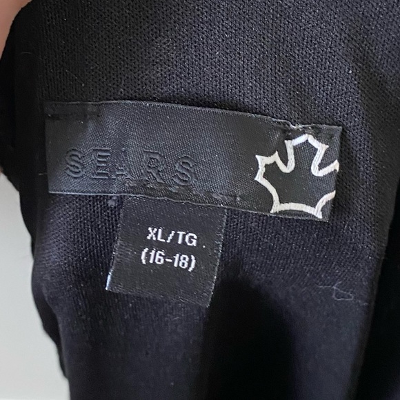 Sears woman’s black fit & flare lace lined Mini skater dress - Picture 5 of 5